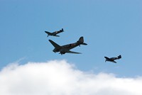 [Battle of Britain Memorial Flight - Daycota with Hurricane and Spitfire]