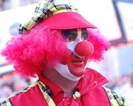 [Clown at Dawlish Carnival]