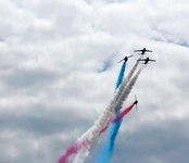 [The Red Arrows air display, Dawlish Carnival]