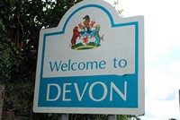 [Welcome to Devon sign]