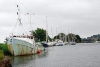 [Looking along the canal]