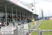 [Sandy Park - the home of Exeter Chiefs Rugby Club]