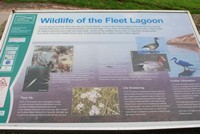 [Information board at the lagoon.]