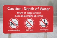 [stay out of the water]