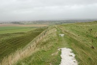 [On the top rampart looking towards Dorchester]
