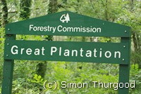[The Great Plantation sign which the Templer way passes through]