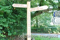 [Signs for the route]